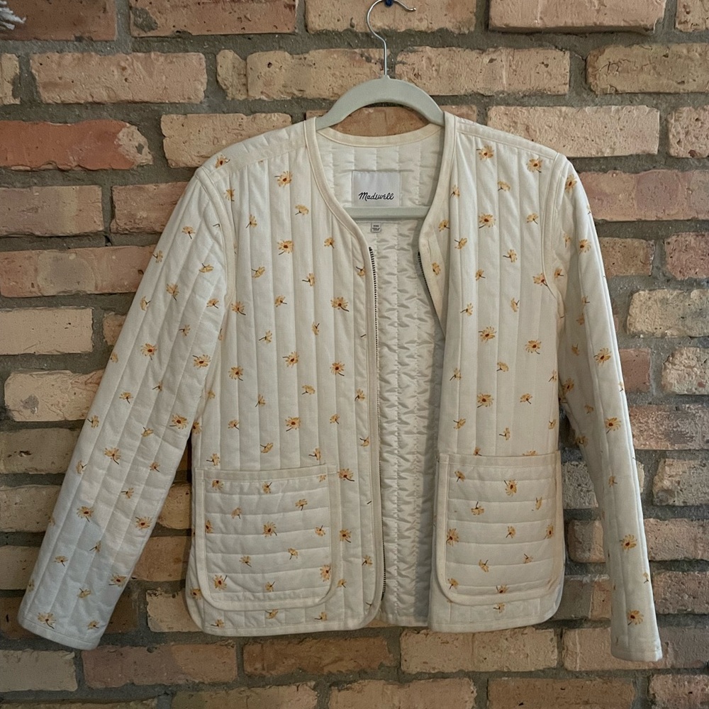 Madewell cotton quilted liner jacket